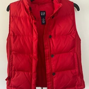 Y2K Vintage GAP Red Puffer Vest